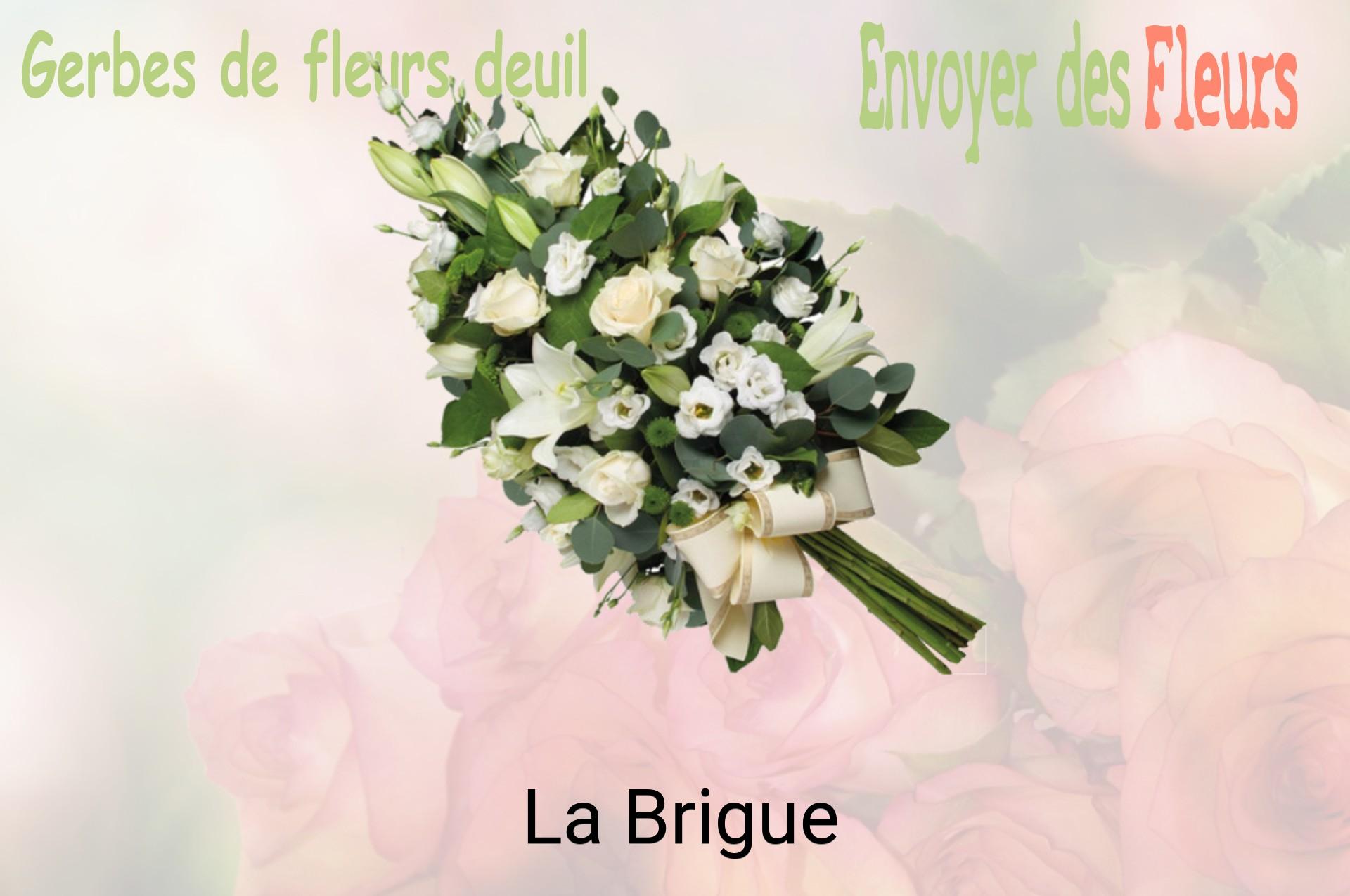 Gerbe de fleurs de deuil livrée à La Brigue